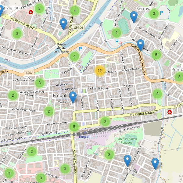 Thumbnail mappa parcheggi di Empoli