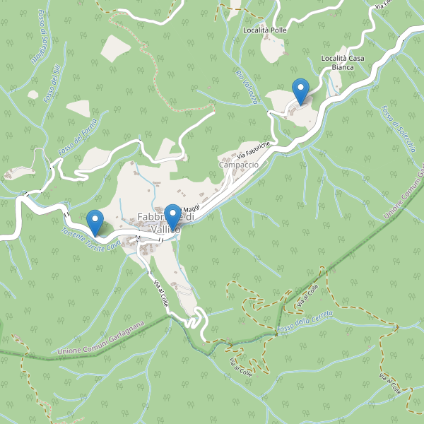Thumbnail mappa parcheggi di Fabbriche di Vallico