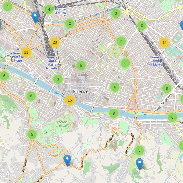 Thumbnail mappa parcheggi di Firenze