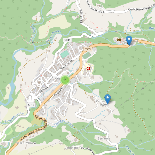 Thumbnail mappa parcheggi di Fivizzano