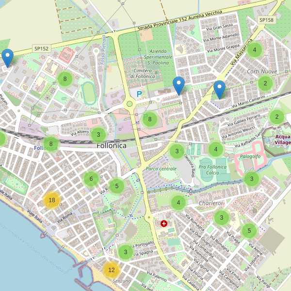 Thumbnail mappa parcheggi di Follonica