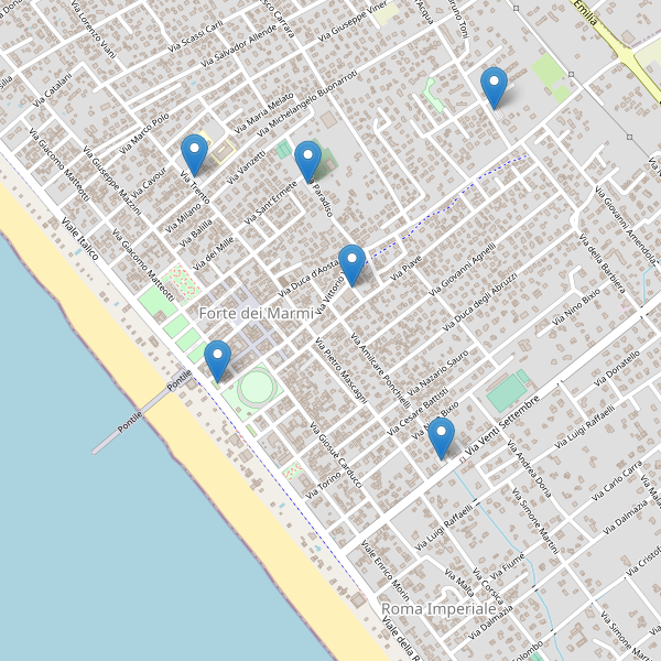 Thumbnail mappa parcheggi di Forte dei Marmi