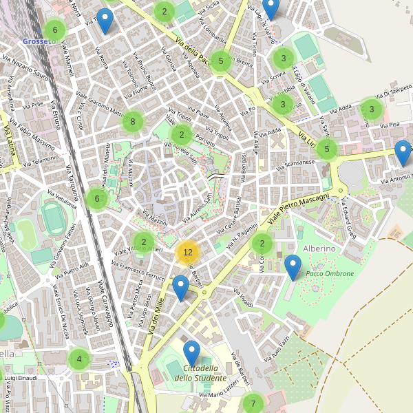 Thumbnail mappa parcheggi Grosseto