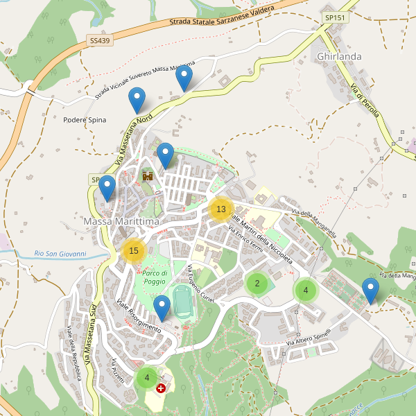 Thumbnail mappa parcheggi di Massa Marittima