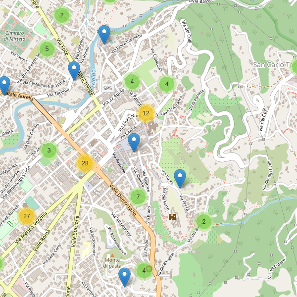 Thumbnail mappa parcheggi di Massa