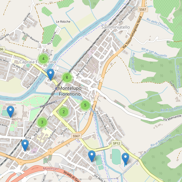 Thumbnail mappa parcheggi di Montelupo Fiorentino