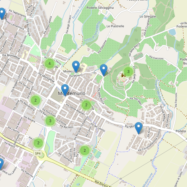Thumbnail mappa parcheggi di Montemurlo