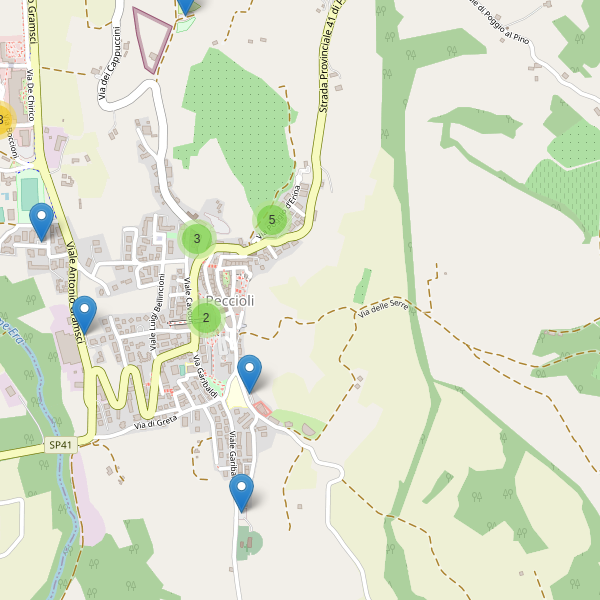 Thumbnail mappa parcheggi di Peccioli