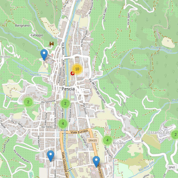 Thumbnail mappa parcheggi di Pescia
