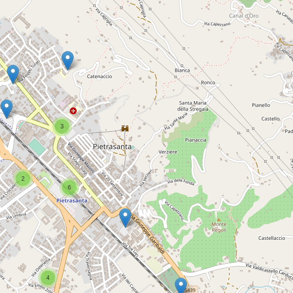 Thumbnail mappa parcheggi di Pietrasanta