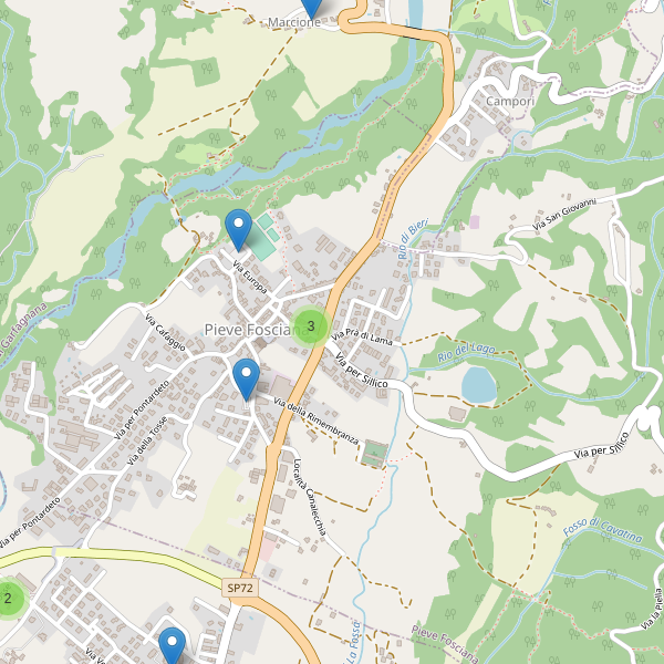 Thumbnail mappa parcheggi di Pieve Fosciana