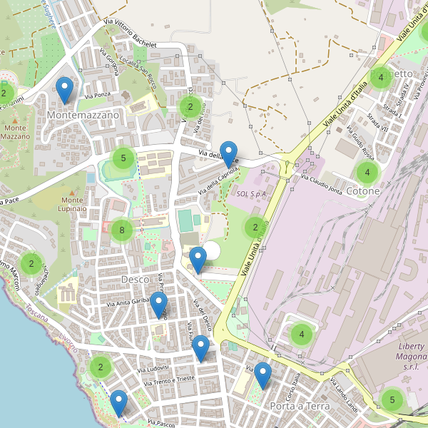Thumbnail mappa parcheggi di Piombino