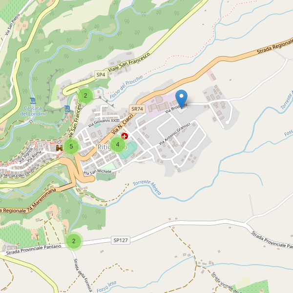 Thumbnail mappa parcheggi di Pitigliano