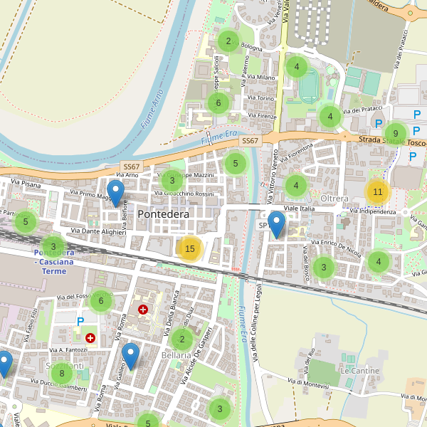 Thumbnail mappa parcheggi di Pontedera