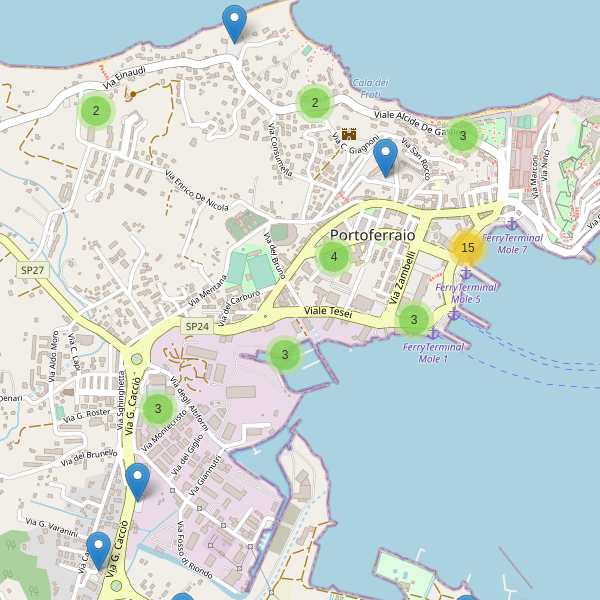 Thumbnail mappa parcheggi di Portoferraio