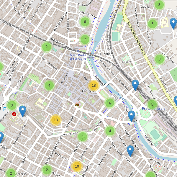 Thumbnail mappa parcheggi di Prato