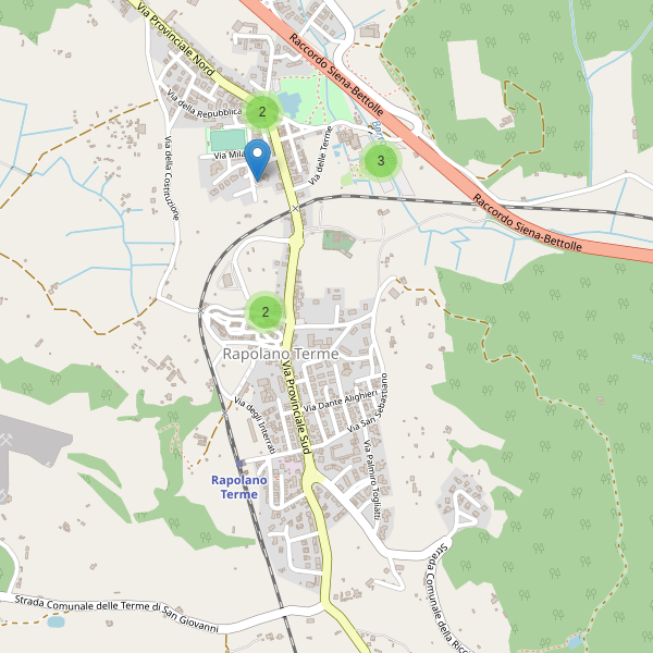 Thumbnail mappa parcheggi di Rapolano Terme