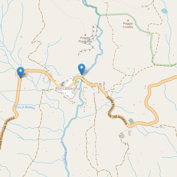 Thumbnail mappa parcheggi di Roccalbegna