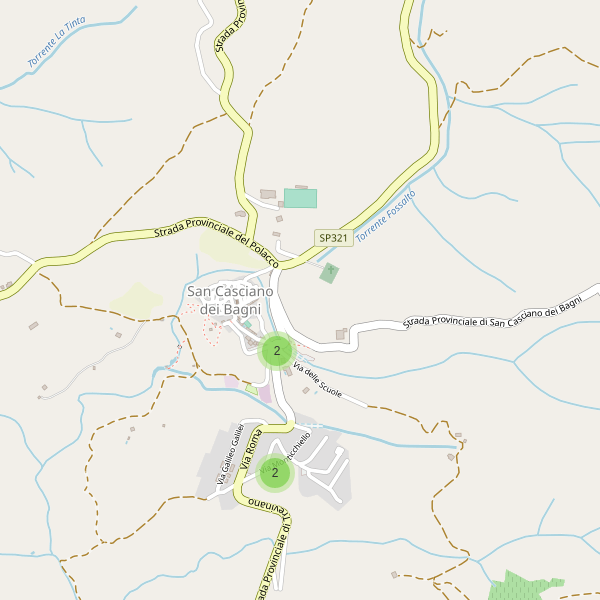 Thumbnail mappa parcheggi di San Casciano dei Bagni