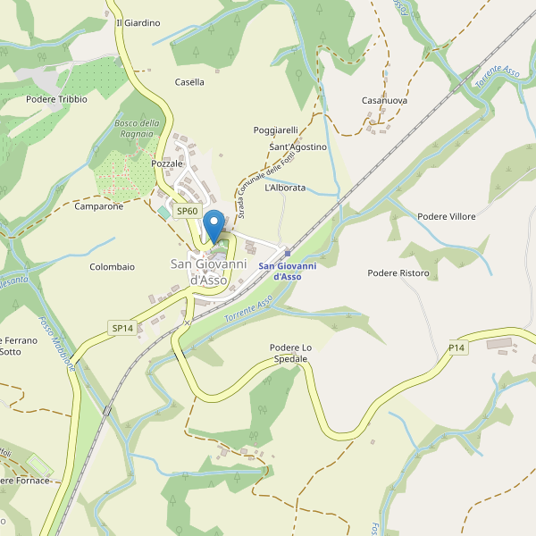 Thumbnail mappa parcheggi di San Giovanni d'Asso
