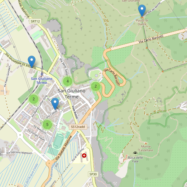 Thumbnail mappa parcheggi di San Giuliano Terme