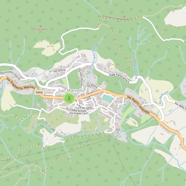 Thumbnail mappa parcheggi di San Marcello Pistoiese