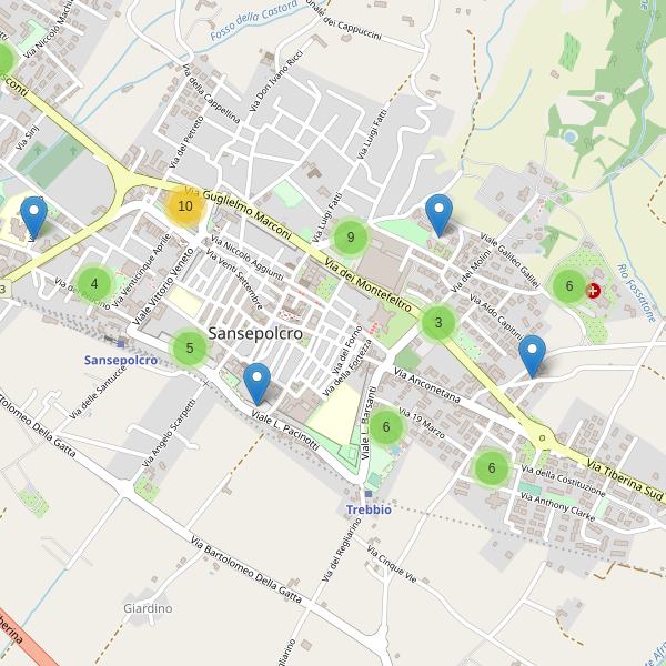 Thumbnail mappa parcheggi di Sansepolcro