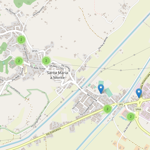 Thumbnail mappa parcheggi di Santa Maria a Monte