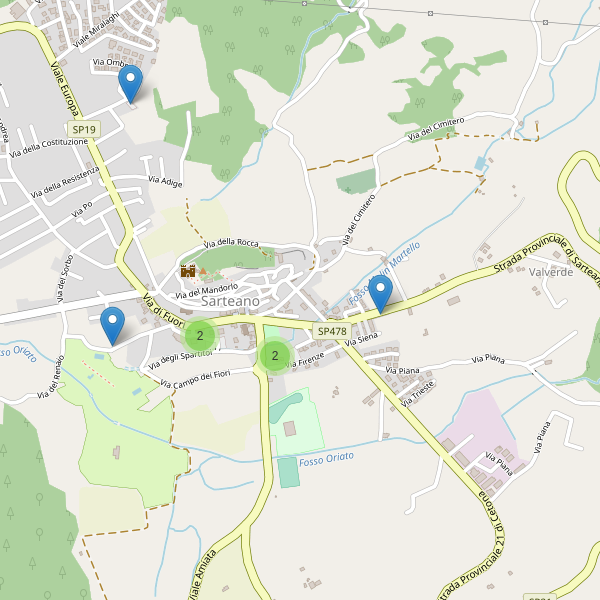 Thumbnail mappa parcheggi di Sarteano