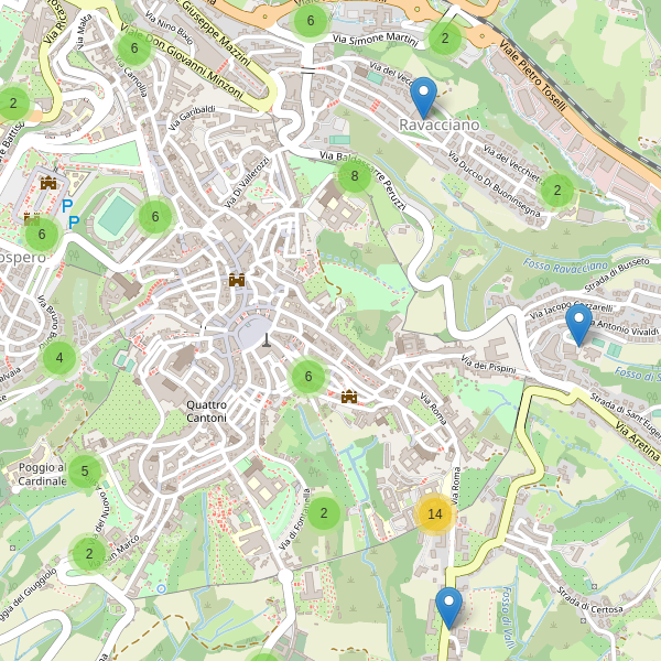 Thumbnail mappa parcheggi di Siena