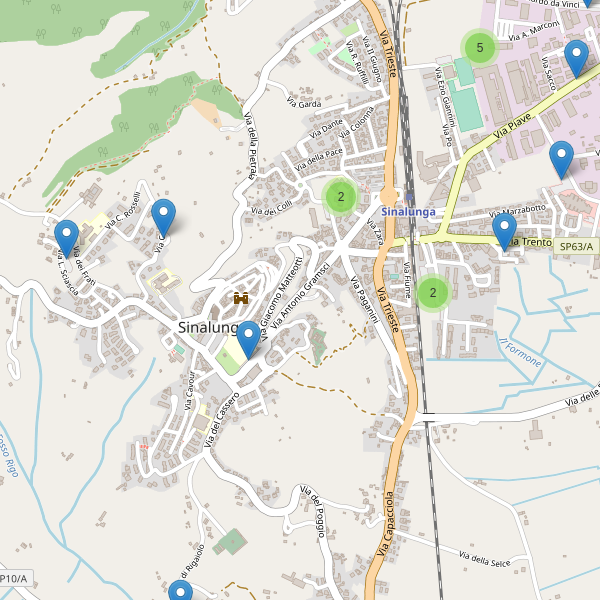 Thumbnail mappa parcheggi di Sinalunga