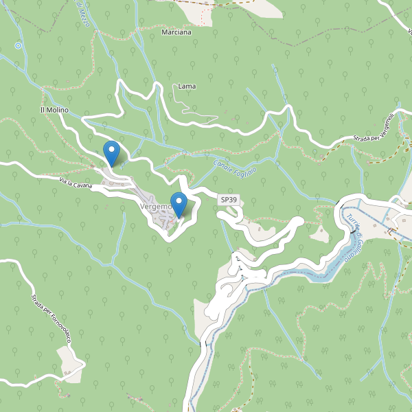 Thumbnail mappa parcheggi di Vergemoli