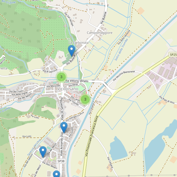 Thumbnail mappa parcheggi di Vicopisano