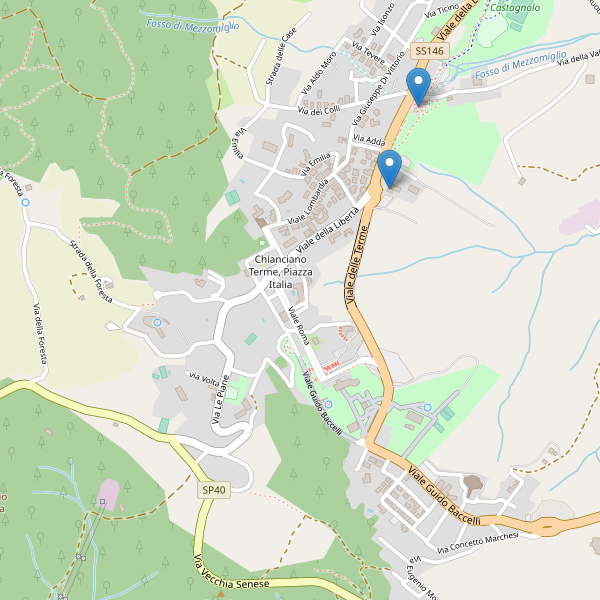 Thumbnail mappa ristoranti di Chianciano Terme