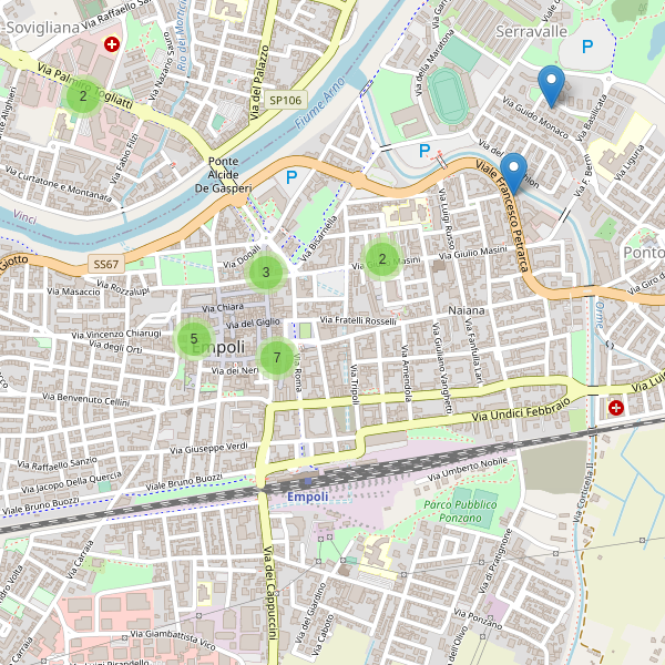 Thumbnail mappa ristoranti di Empoli