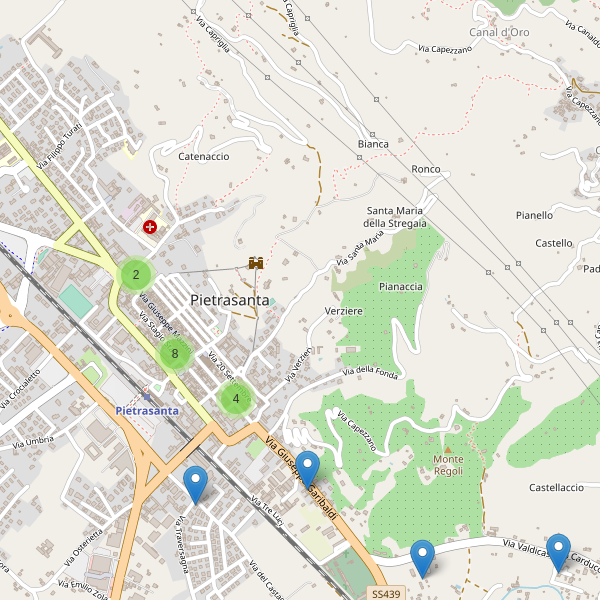 Thumbnail mappa ristoranti di Pietrasanta