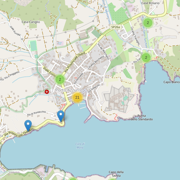 Thumbnail mappa ristoranti di Porto Azzurro