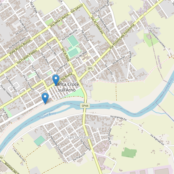 Thumbnail mappa ristoranti di Santa Croce sull'Arno