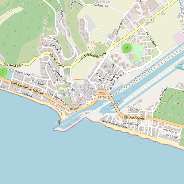 Thumbnail mappa scuole di Castiglione della Pescaia