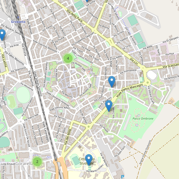 Thumbnail mappa scuole di Grosseto