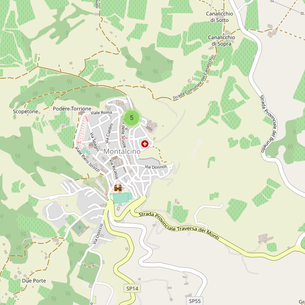 Thumbnail mappa scuole di Montalcino