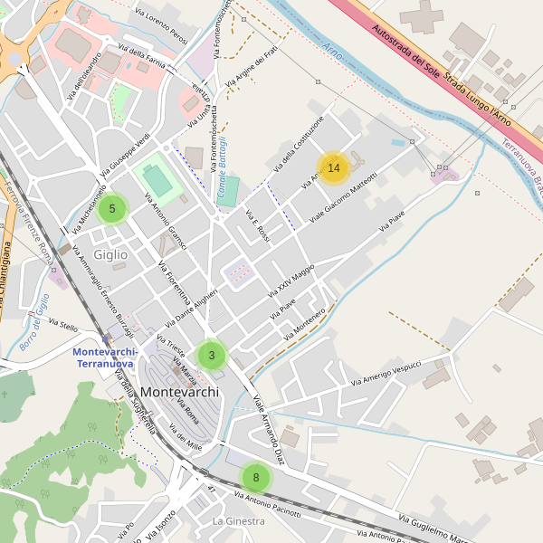 Thumbnail mappa scuole di Montevarchi