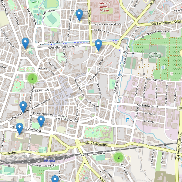 Thumbnail mappa scuole di Pistoia