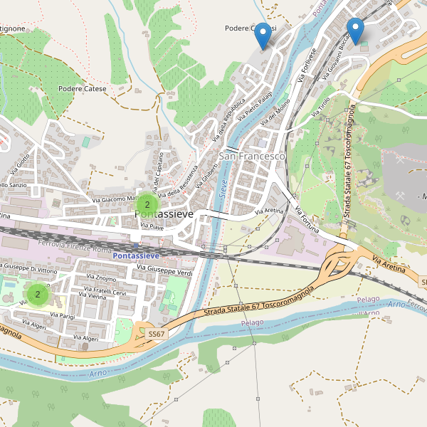 Thumbnail mappa scuole di Pontassieve