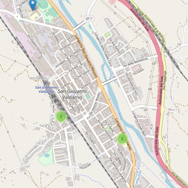 Thumbnail mappa scuole di San Giovanni Valdarno