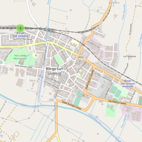 Thumbnail mappa stazioni di Borgo San Lorenzo