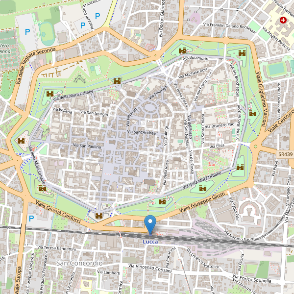 Thumbnail mappa stazioni di Lucca