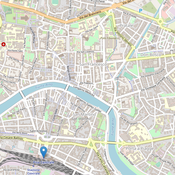 Thumbnail mappa stazioni di Pisa