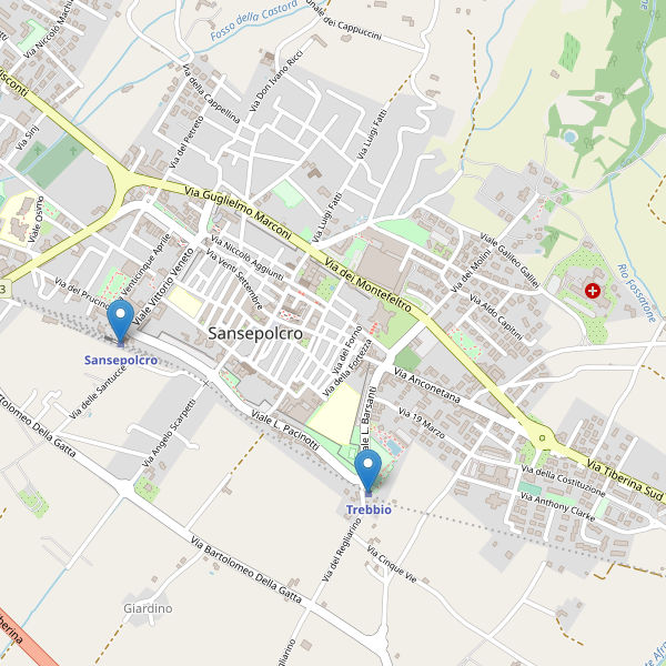 Thumbnail mappa stazioni di Sansepolcro