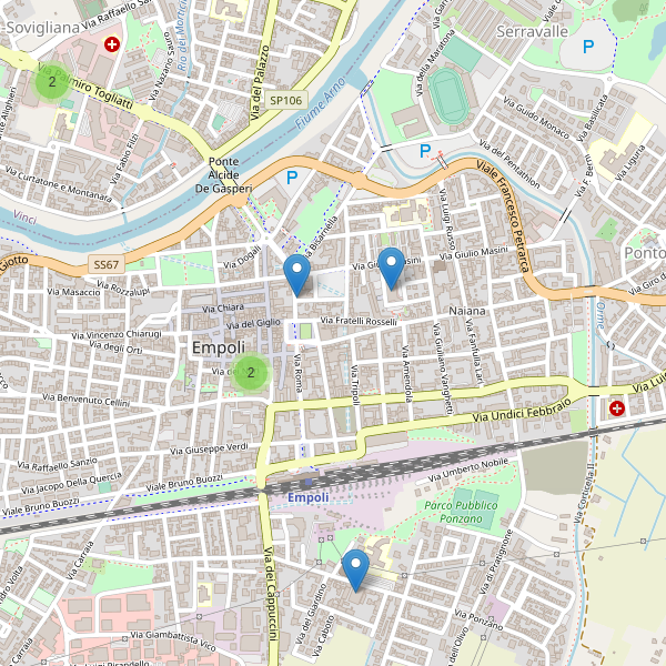 Thumbnail mappa supermercati di Empoli